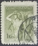 Stamps Czechoslovakia -  Espigadora