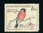 Stamps Czechoslovakia -  Pyrrhula Pyrrhula