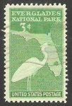 Stamps : America : United_States :  503 - Apertura del Parque nacional de Everglades de Florida