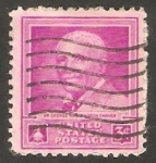 Stamps United States -  504 - V Anivº de la muerte del doctor George Washington Carter