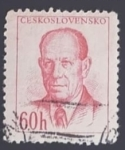 Sellos de Europa - Checoslovaquia -  Antonín Zápotocký (1884-1957)