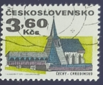 Stamps Czechoslovakia -  Iglesia, Chrudimsko