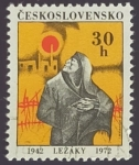 Stamps Czechoslovakia -  30 Anivº destruccion de Lezaky
