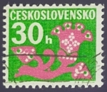Sellos de Europa - Checoslovaquia -  Flores ornamentadas