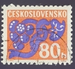Stamps : Europe : Czechoslovakia :  Flores ornamentadas