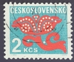 Stamps Czechoslovakia -  Flores ornamentadas