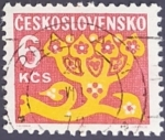 Stamps : Europe : Czechoslovakia :  Flores ornamentadas