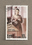 Stamps North Korea -  Marie Curie