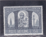 Stamps : Europe : Vatican_City :  milenium Virgen Negra - Polonia
