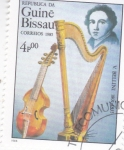 Sellos de Africa - Guinea Bissau -  V.Bellini-músico