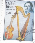 Sellos del Mundo : Africa : Guinea_Bissau : V.Bellini-músico