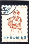 Stamps Romania -  músico