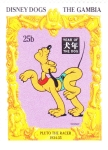 Stamps Gambia -  Pluto personaje Disney