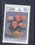 Sellos de America - Cuba -  FLORES-dia de la madre