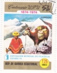 Stamps Equatorial Guinea -  centenario U.P.U. (Unión Postal Universal)