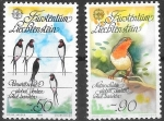 Stamps Liechtenstein -  aves