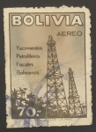 Stamps : America : Bolivia :  Pozos petroliferos