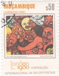 Stamps Mozambique -  PINTURA MOZAMBIQUEÑA