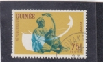 Sellos de Africa - Guinea -  musico