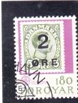 Sellos de Europa - Dinamarca -  sello sobre sello
