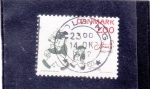 Stamps Denmark -  DIBUJOS INFANTILES-Peter y Ping con perro