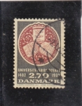 Stamps Denmark -  500 años Biblioteca universitaria en Copenhague
