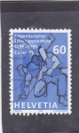 Stamps Switzerland -  centenario federación de Schwinger