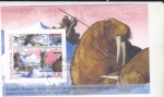 Stamps : Europe : Greenland :  cacería del león marino
