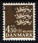 Sellos de Europa - Dinamarca -  Escudo nacional