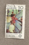 Stamps Germany -  Escalera de la Bauhaus por Oskar Sclemmer