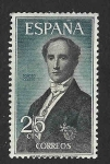 Stamps Spain -  Edif1653 - Juan Donoso Cortés