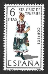 Stamps Spain -  Edif1953 - Traje Típico de Sta. Cruz de Tenerife