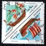 Stamps : Asia : Afghanistan :  serie- Barcos
