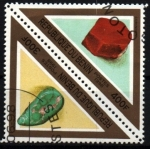 Stamps Benin -  serie- Minerales