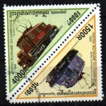 Stamps Cambodia -  serie- Tranvías eléctricos