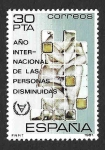 Stamps Spain -  Edif2612 - Año Internacional de las Personas Disminuidas