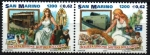 Stamps : Europe : San_Marino :  50 aniv. Sociedad Mutuo Socorro