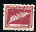 Stamps Chile -  Stenoderma Chilensis