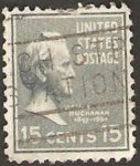 Stamps United States -  james buchanan