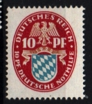 Stamps Germany -  serie- Beneficencia- Escudos