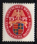 Stamps Germany -  serie- Beneficencia- Escudos