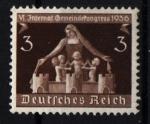 Stamps Germany -  serie- VI congreso intern. de municipalidades Berlín y Munich