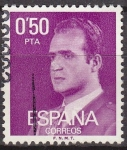Stamps Spain -  ESPAÑA 1977 2389 Sello Serie Basica Rey Don Juan Carlos I 0,50p