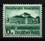 Stamps Germany -  Inauguración teatro Sarrebruck