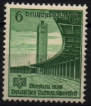 Stamps Germany -  serie- XVI Competición Gimnasia Deportiva