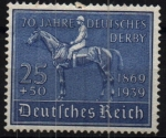 Stamps Germany -  LXX aniv. Derby Hamburgo