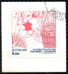 Sellos de Europa - Dinamarca -  350 aniv. hermanados con Francia