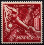 Sellos de Europa - Mnaco -  serie- Juegos Olímpicos HELSINKI'52