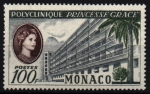 Stamps Monaco -  Inauguración Policlínica princesa Grace