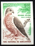 Stamps Monaco -  serie- Rapaces Parque Nacional Mercantour